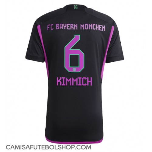 Camisa de time de futebol Bayern Munich Joshua Kimmich #6 Replicas 2º Equipamento 2023-24 Manga Curta